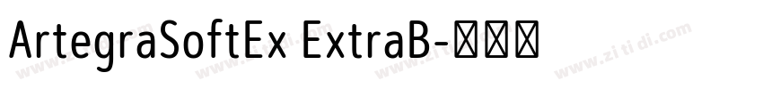 ArtegraSoftEx ExtraB字体转换